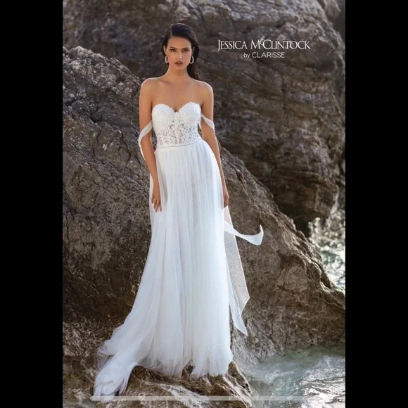 Jessica Mcclintock Dresses | Jessica Mcclintock 700103 | Color: White | Size: 12 | Carolineb540's Closet